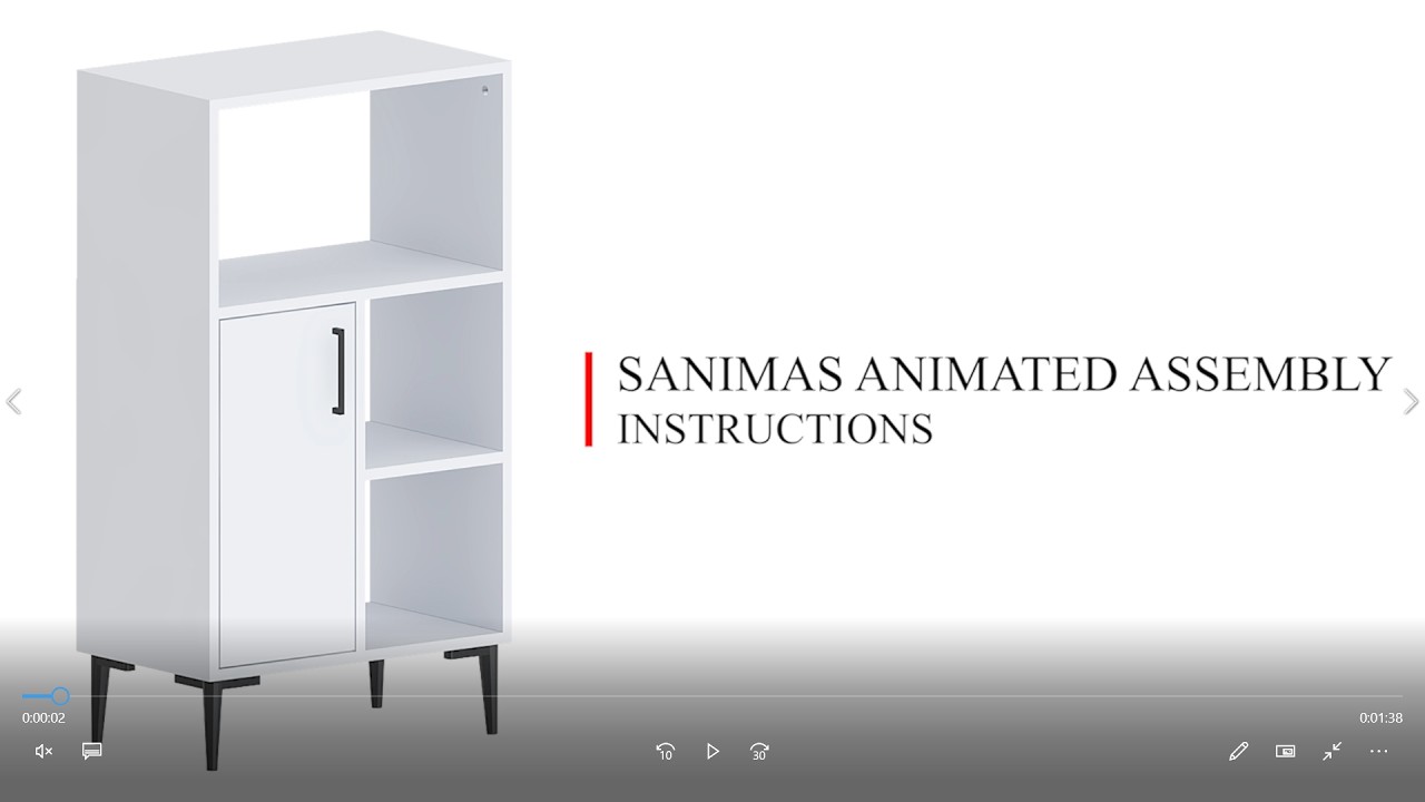 Sanimas Multi Purpose Cabnet Animated Assembly Instructions