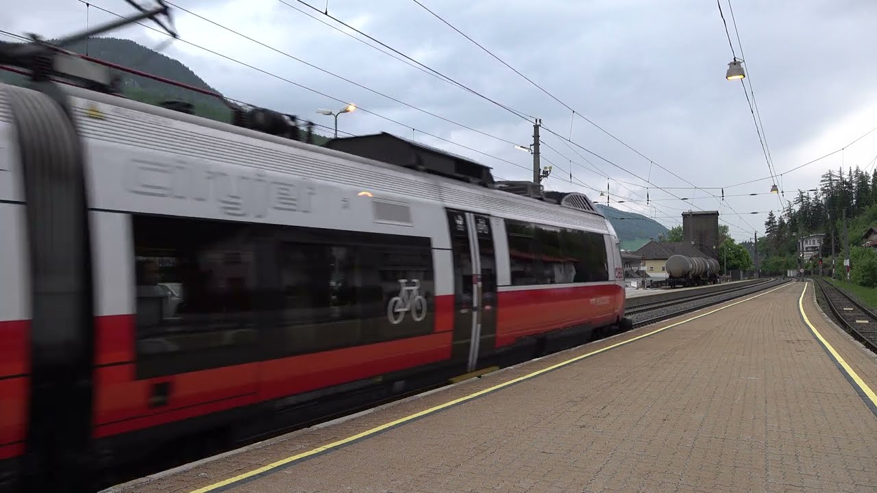 2023 - AT - Departure of &Ouml;BB 4024 Talent EMU with regional train 