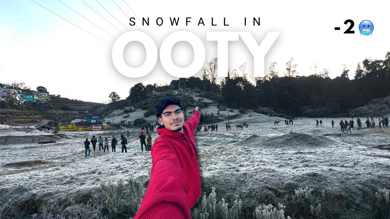 Ooty snowfall🥶| 2025 | -2 degree | Tamil vlog| Echo rock |Thalaikundha