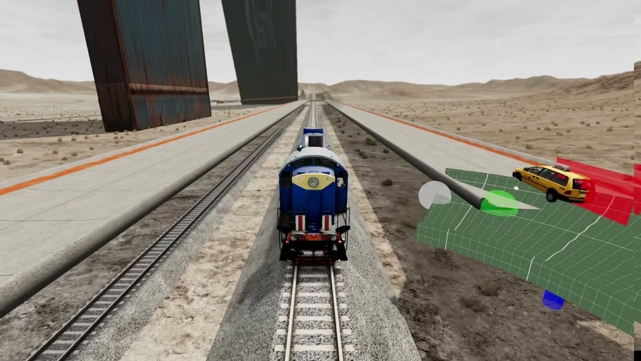 Train vs track #beamngdrive