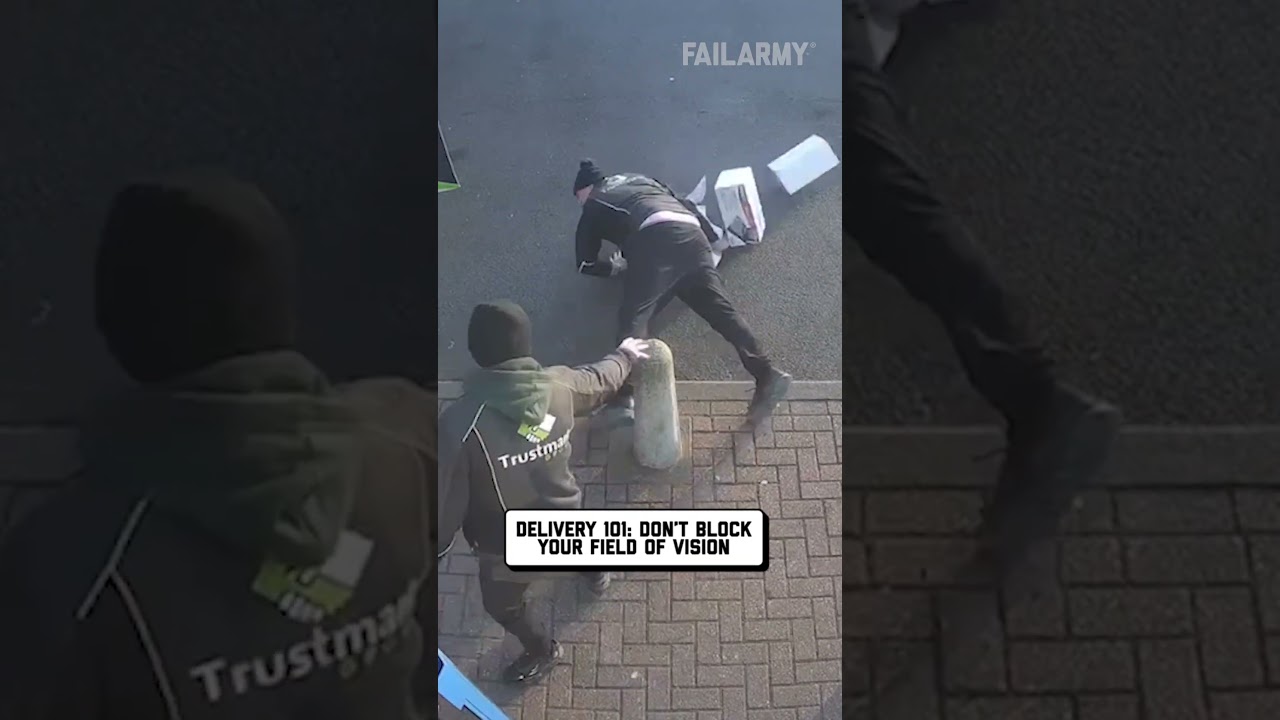 Delivery fails caught on camera 😭