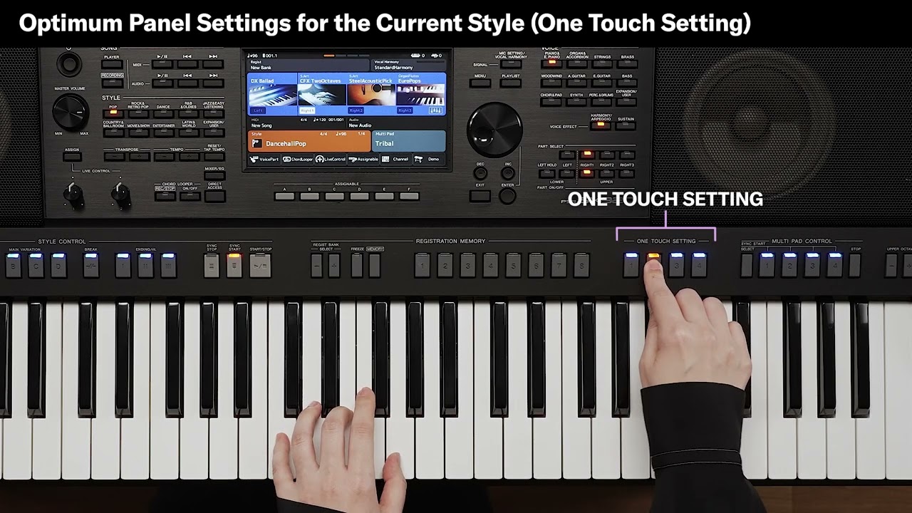 PSR-SX920/SX720- How To Play with Styles and One Touch Settings