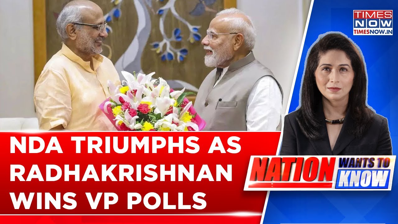 NDA Pick CP Radhakrishnan Is India's New Vice President, Defeats Opposition's B Sudershan Reddy