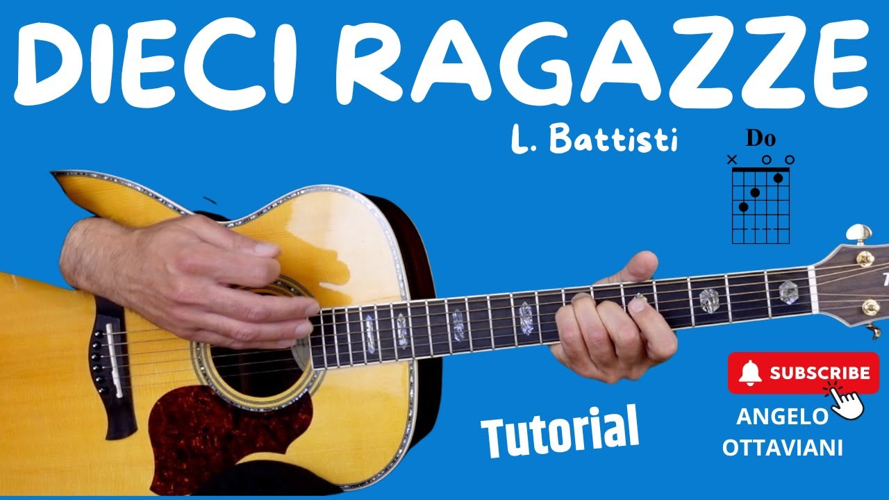 Dieci Ragazze - Lucio Battisti - Chitarra - Facile