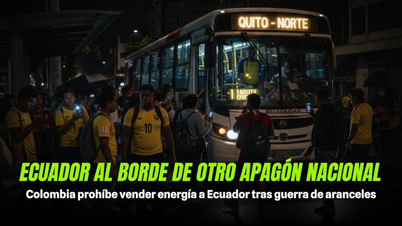 ECUADOR AL BORDE DE OTRO APAGÓN NACIONAL, Colombia prohíbe vender energía a Ecuador
