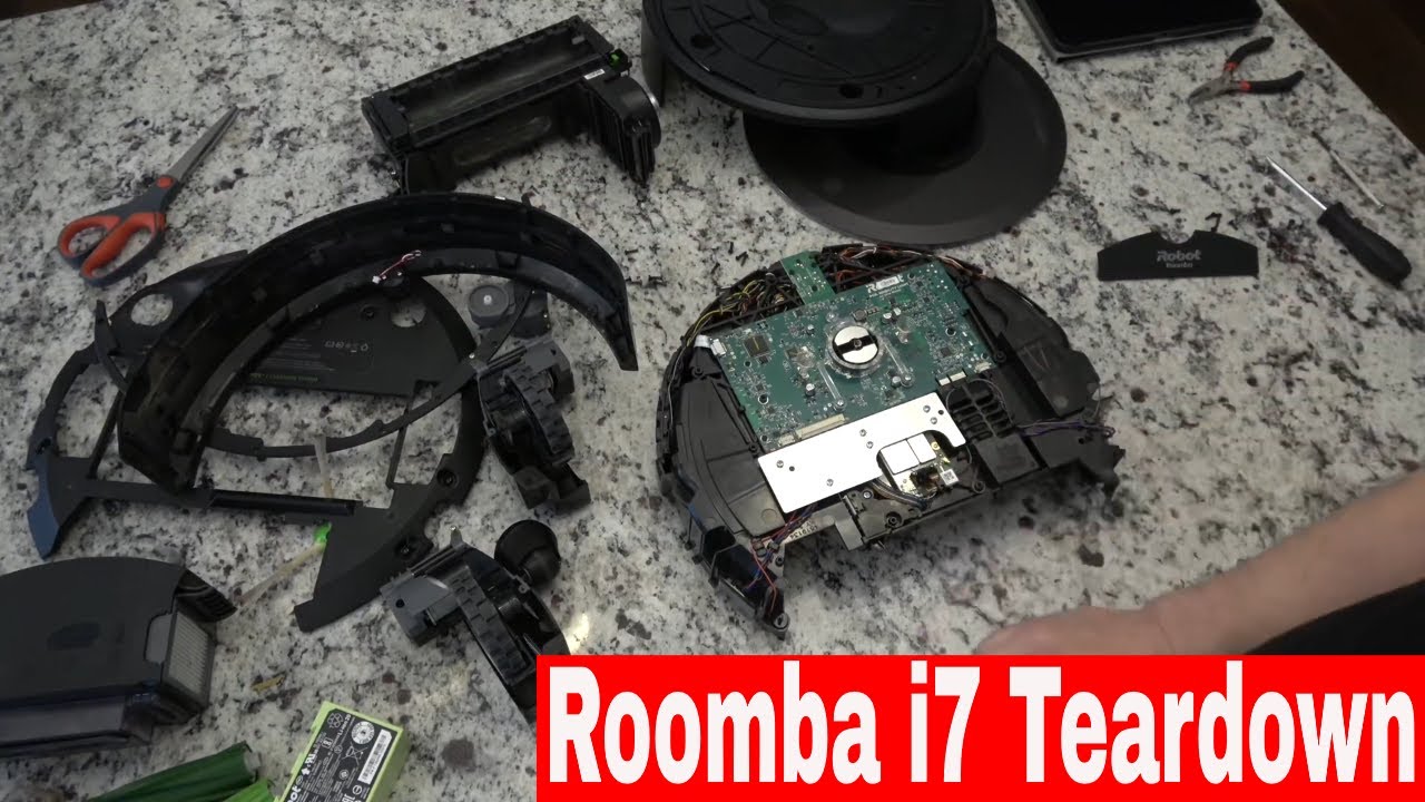 iRobot Roomba i7 TEARDOWN - Whats inside? How many motors? How to replace? Take apart - Disassemble