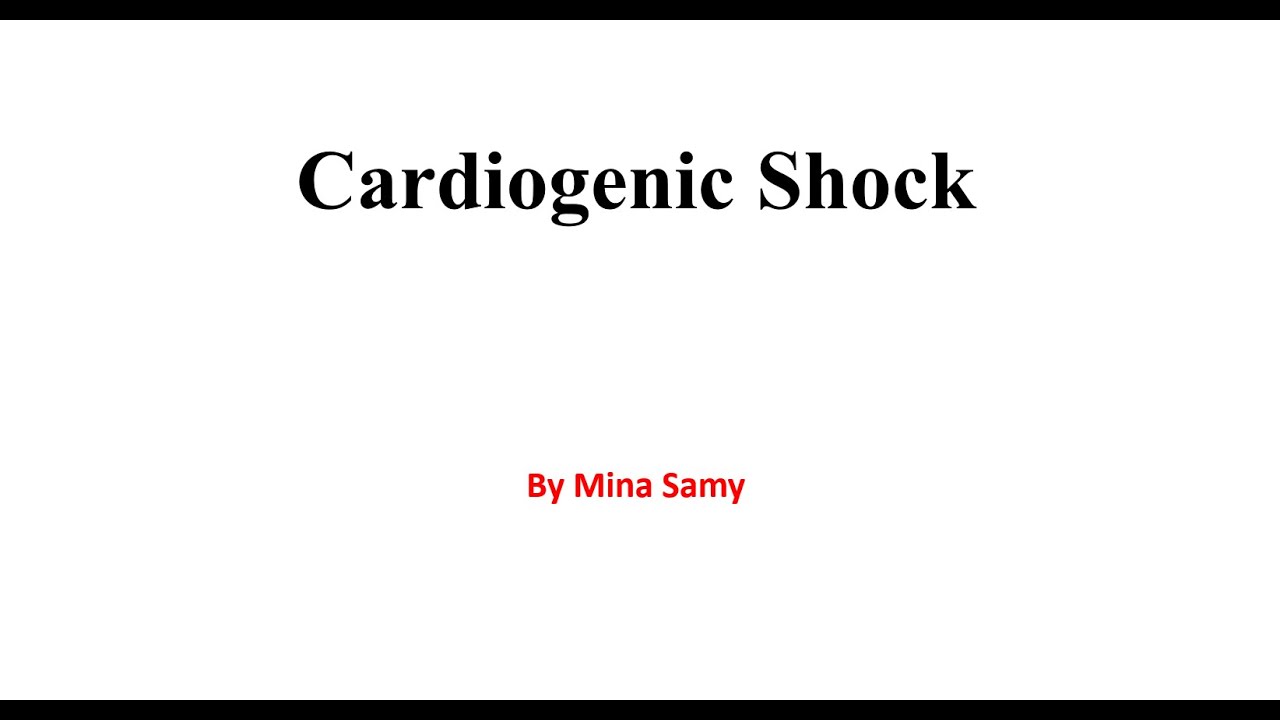Cardiogenic shock (ESC heart failure guidelines 2021)