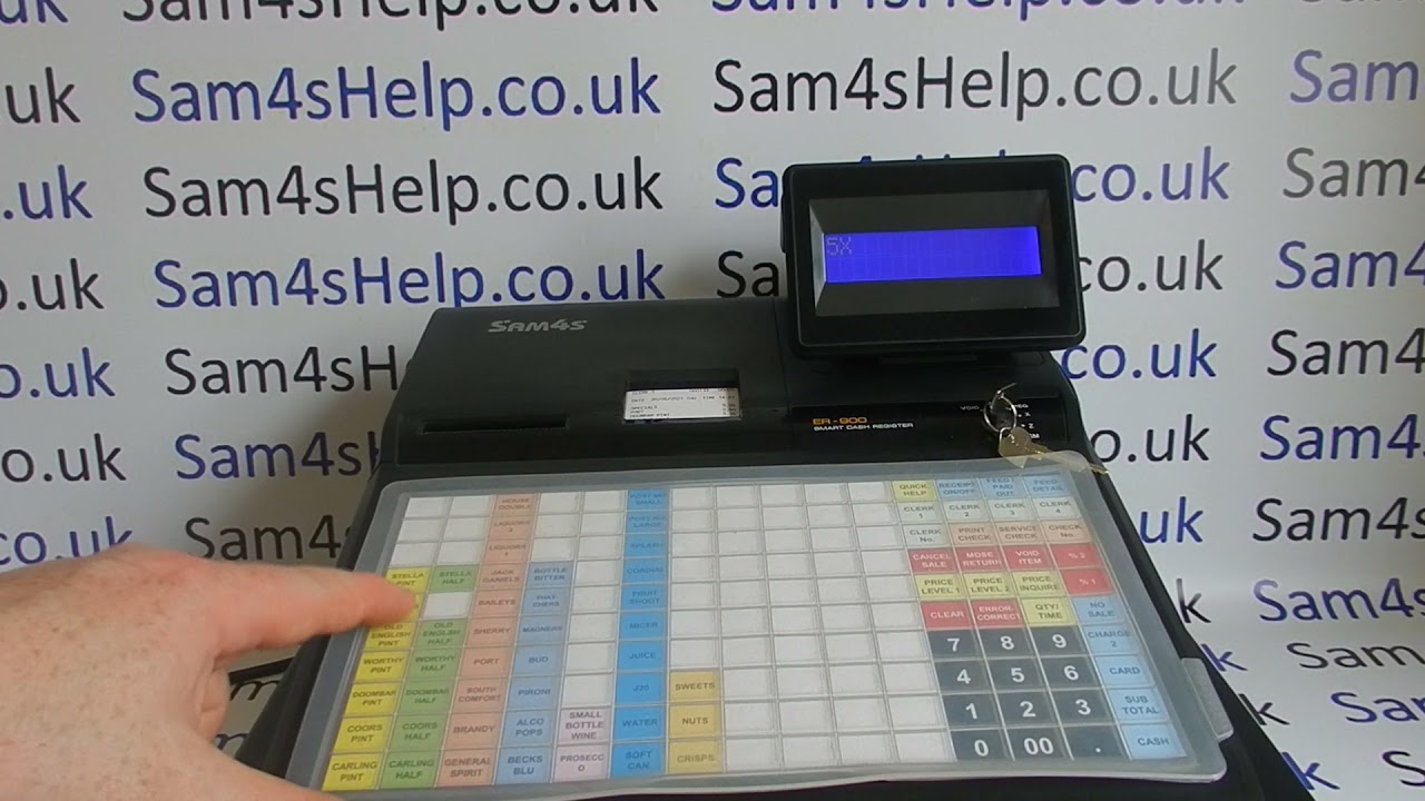 How To Use Sam4S ER-900 / ER-920 / ER-940 Cash Register Till EPoS System