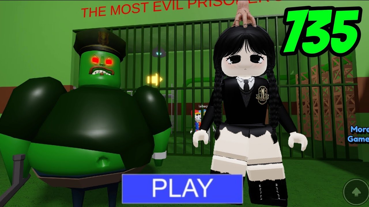 ZOMBIE BARRY'S PRISON RUN! Let's escape from prison obby Gameplay Roblox 735 #roblox