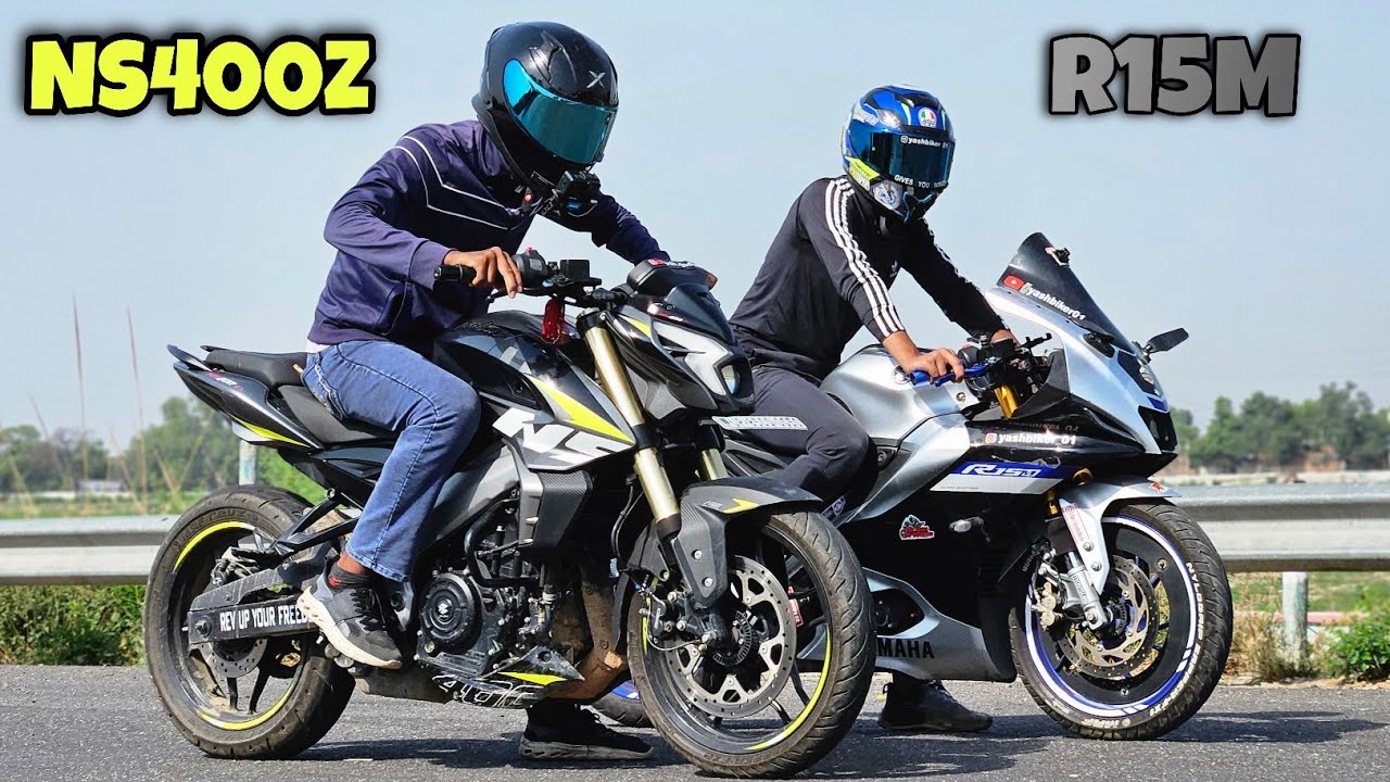 Yamaha R15M vs Bajaj Pulsar NS400Z || DRAG RACE || same price but big Difference