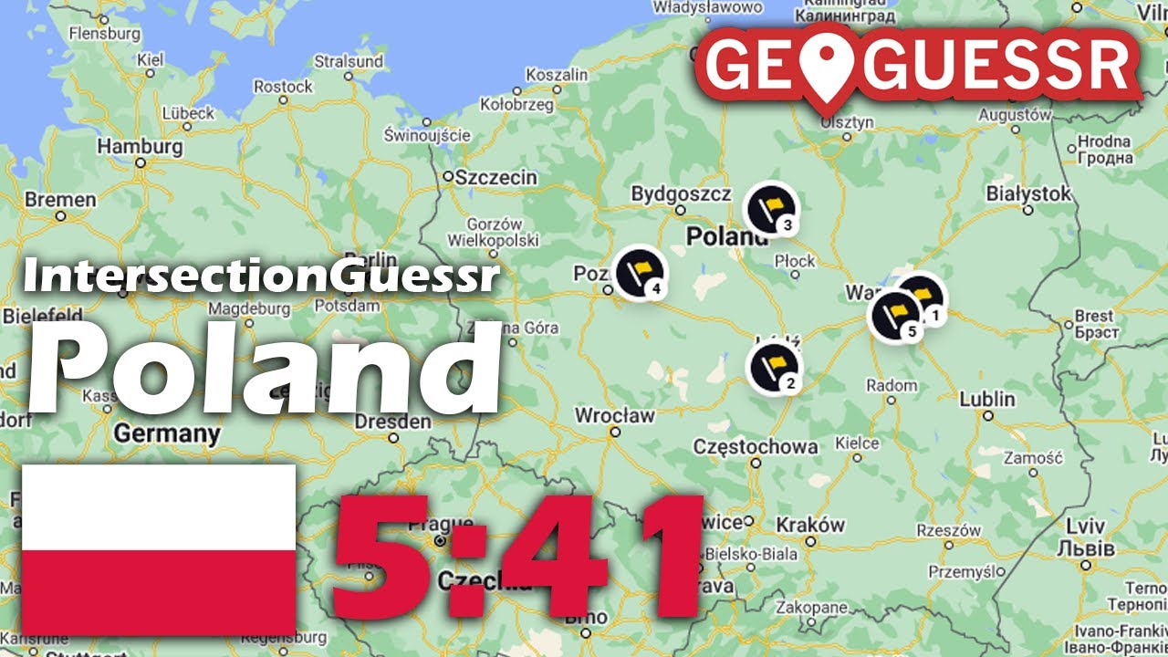 [Geoguessr] IntersectionGuessr Poland 25K in 5:41