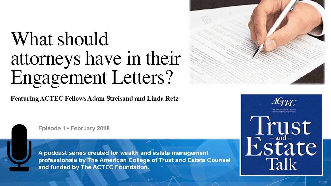 What should attorneys have in their Engagement Letters?