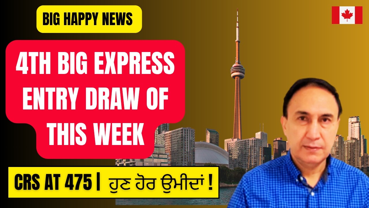 Big Happy News: Canada extends more PR invitations with 4th Express Entry Draw of this week