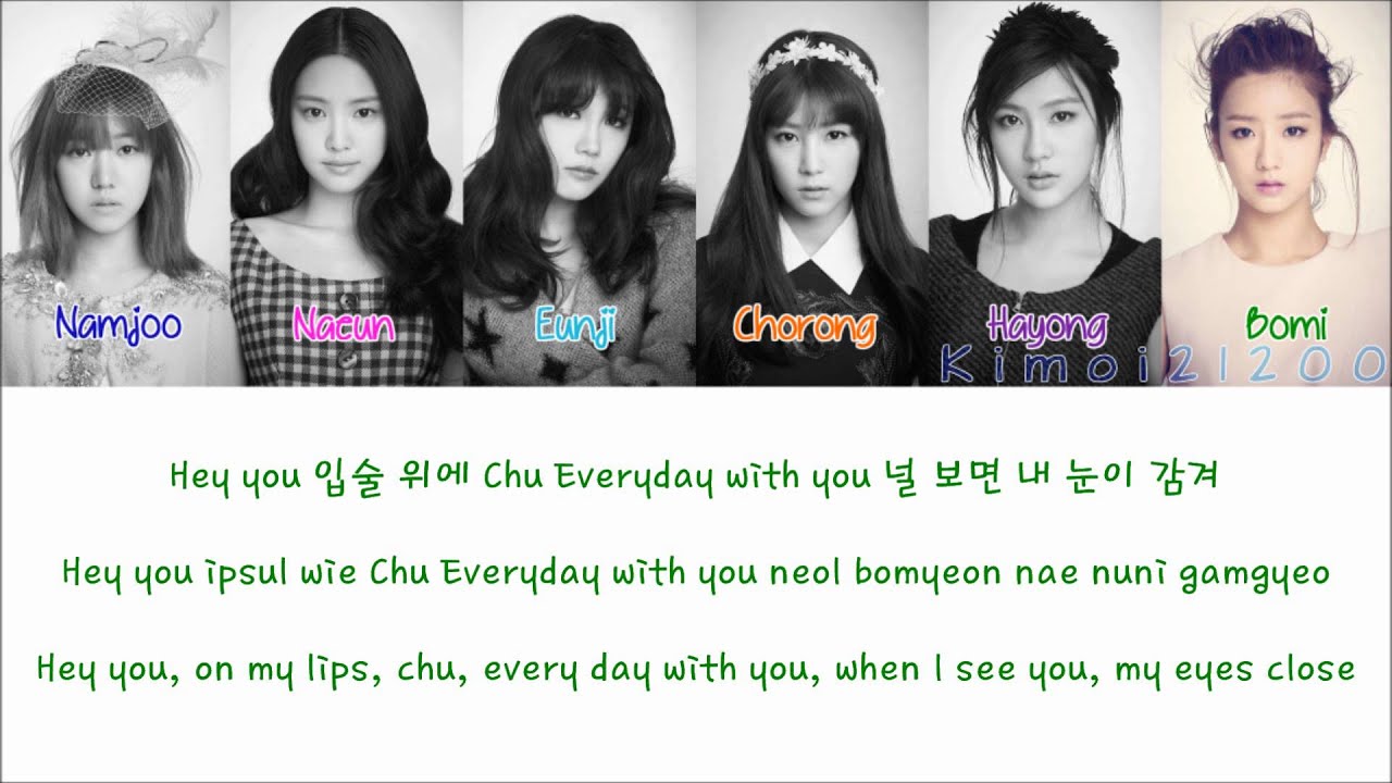 APink - Mr. Chu (On Stage Ver.) [Hangul/Romanization/English] Color & Picture Coded HD