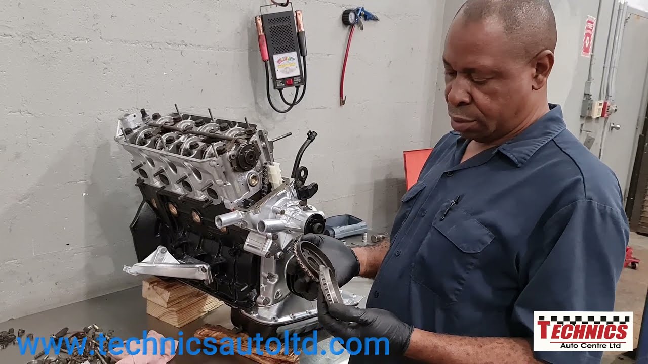Part 20. BMW M10.  Assembly cylinder head  & engine block together.