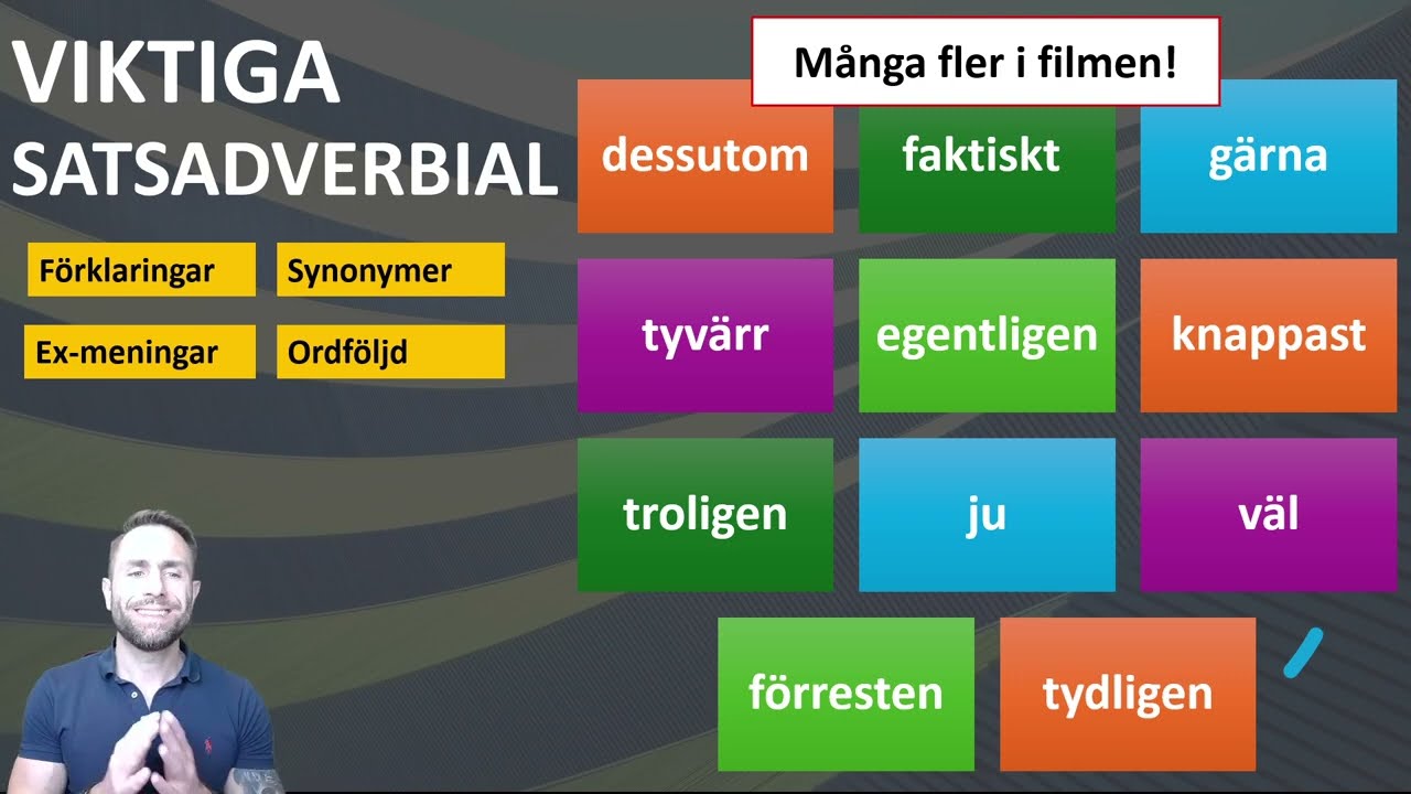 Alla viktiga satsadverbial