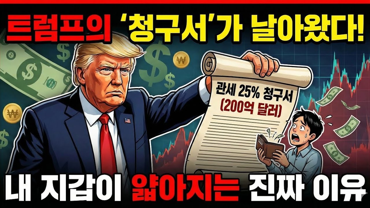 200억 달러 안 주면 관세 25%? 트럼프의 '청구서'와 내 지갑이 얇아지는 진짜 이유