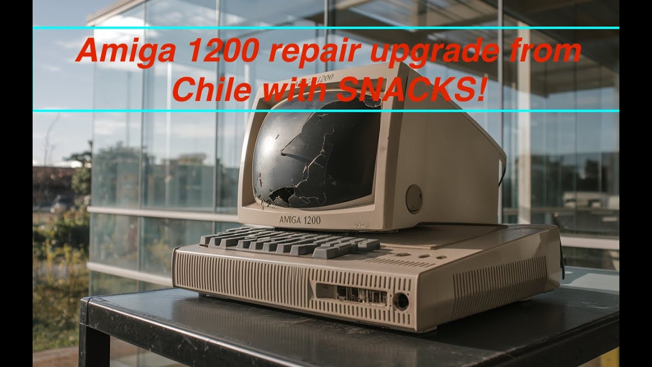 Amiga 1200 repair upgrade from Chile with SNACKS!