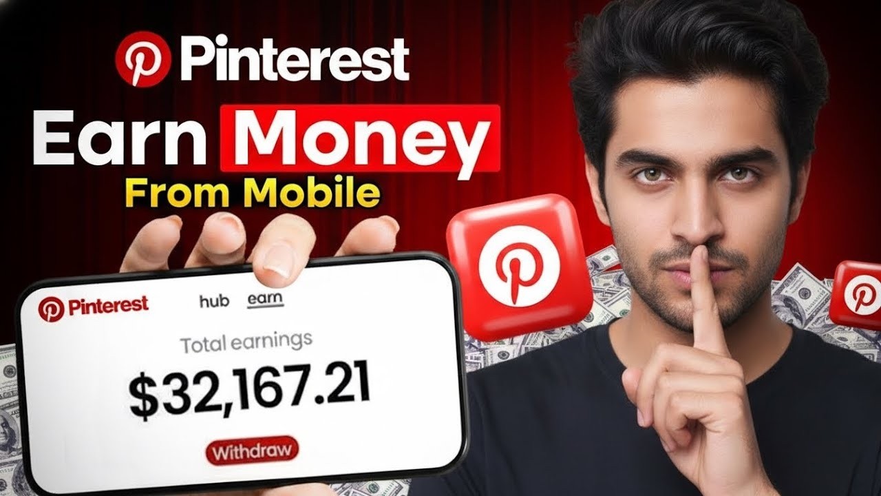 How to Earn money with Pinterest in Mobile  Pinterest Se Paise Kaise Kamaye  Pinterest Affiliate   M