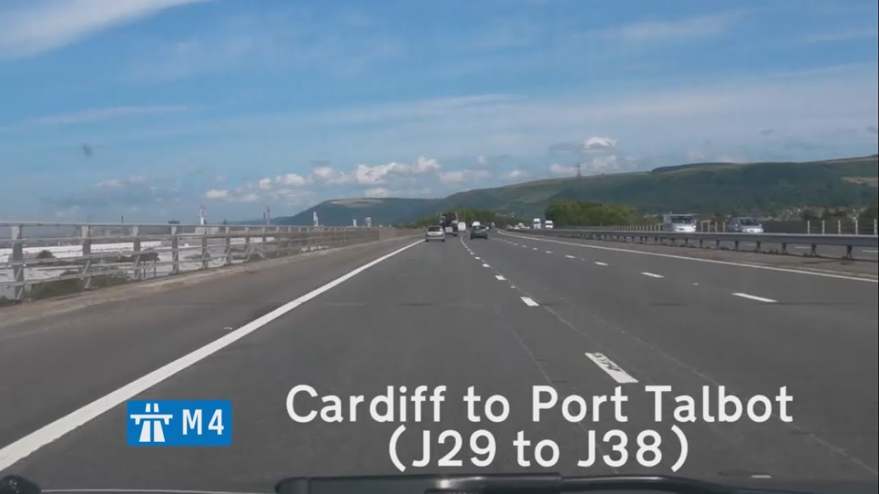 [GB] M4, Cardiff (J29) to Port Talbot (J38)