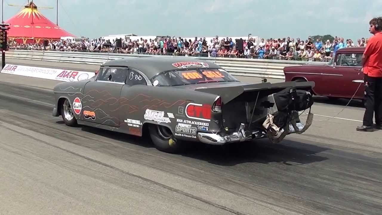 KOG Speeddays Alkersleben 2013 Drag Race Antz Team Chevy Bel Air Micha Vogt 8,71 s @ 249 kmh