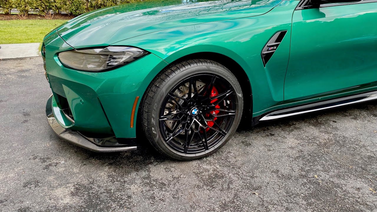 BMW G80 M3 Suvneer Motorsports Carbon Front Spoiler & SLIPLO Anti Scrape  Install