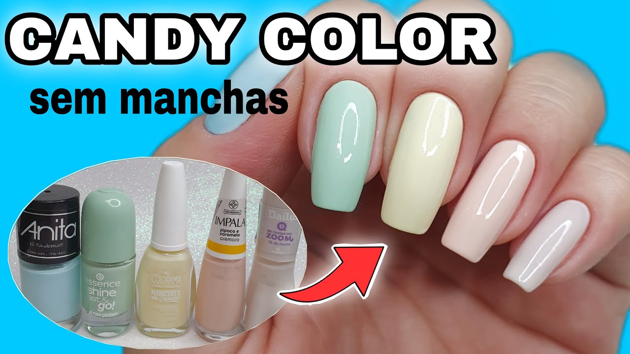 PASSO A PASSO PARA PINTAR AS UNHAS COM ESMALTE EM TOM PASTEL