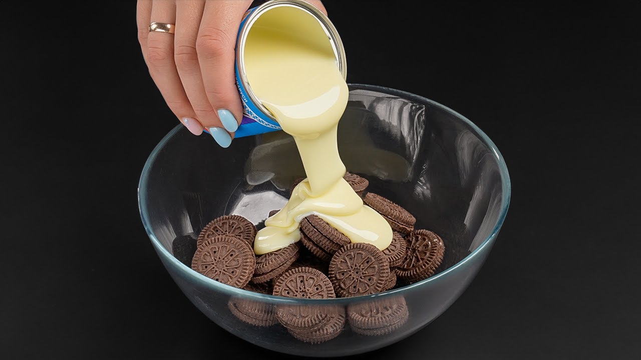 Смешайте Oreo со сгущенкой! Самый вкусный десерт этого ЛЕТА!