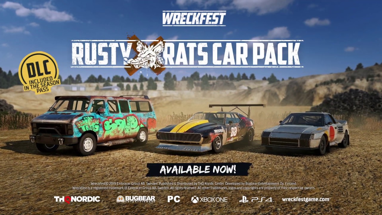 Wreckfest - Rusty Rats Car Pack Trailer