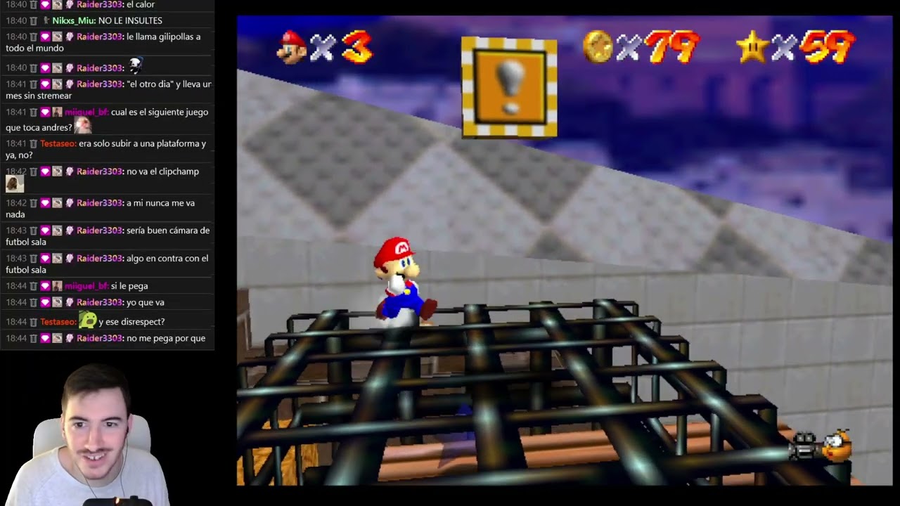 MARIO 64 - HAGO RAGEQUIT POR EL NIVEL DE LAVA 🌟 🎦 DÍA 5