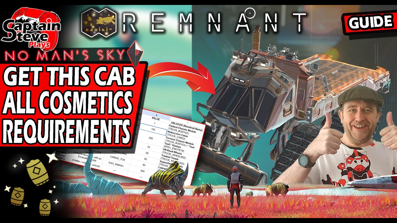 No Man's Sky - How To Unlock All Colossus Cosmetics - Widescreen Cabin 75 Scrap - NMS Guide
