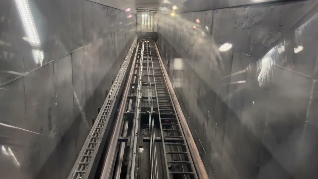 Riding the Elevators and Escalators @ City Place Subway Station, Dallas, TX