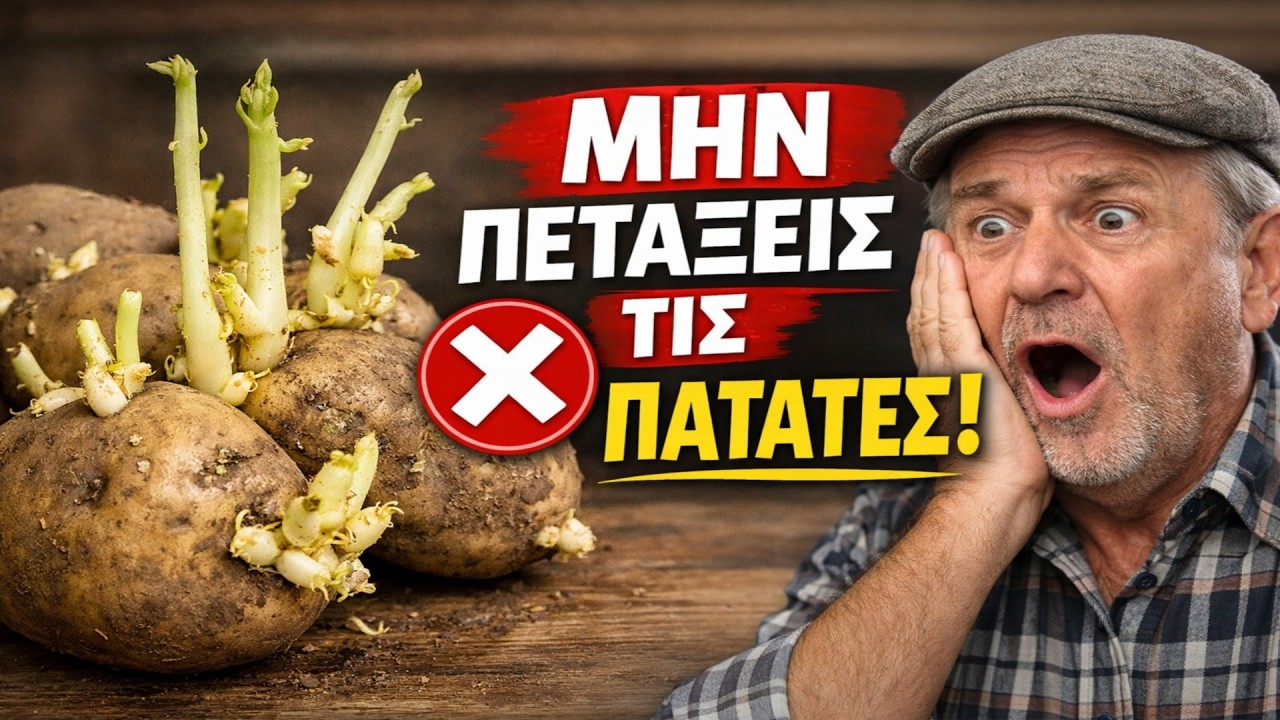 Οι Πατάτες σου Φύτρωσαν; ΜΗΝ τις Πετάξεις! Το Κόλπο του Παππού που τις Μεταμορφώνει 🥔