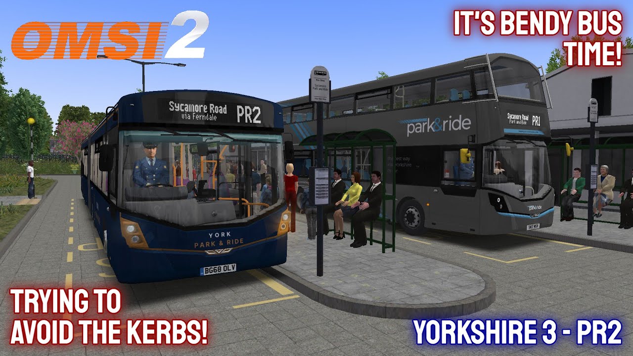 OMSI 2: Can I avoid the kerbs with a bendy bus? | Yorkshire 3 - PR2 | MS Veiling B8RLEA | First York