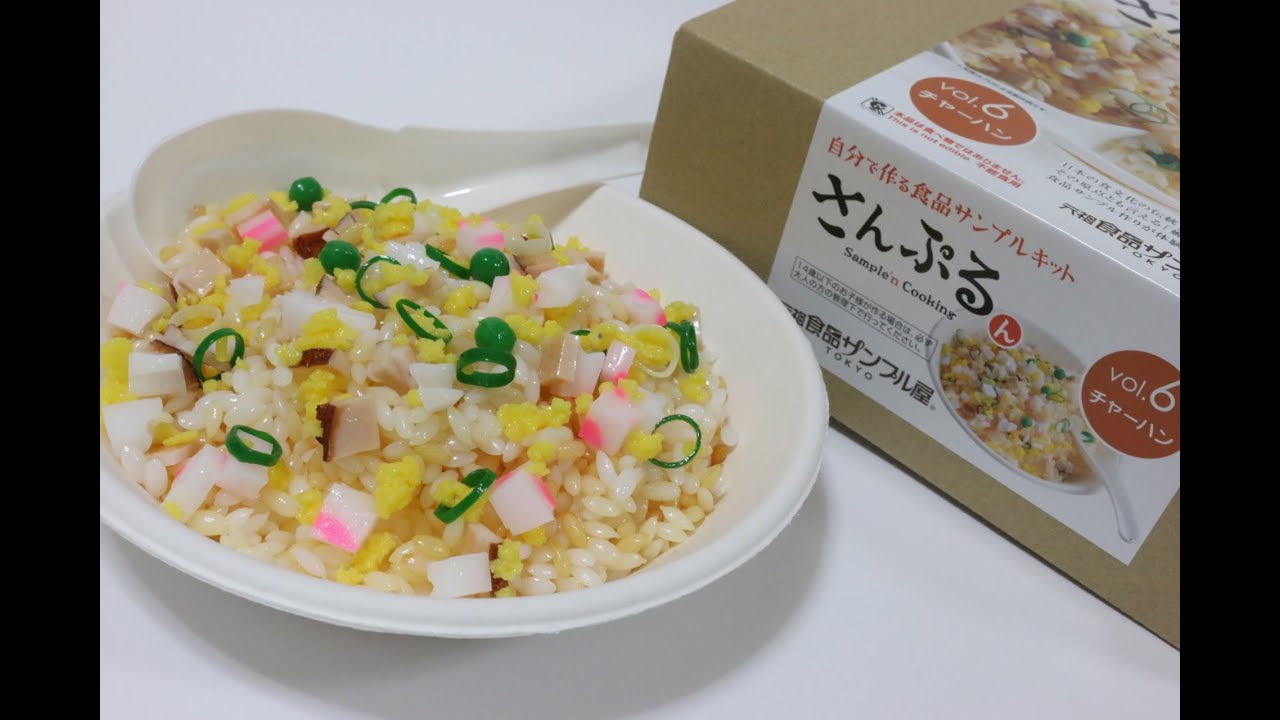 Japanese Food Sample Making Kit Fried rice さんぷるん チャーハン 自分で作る食品サンプルキット