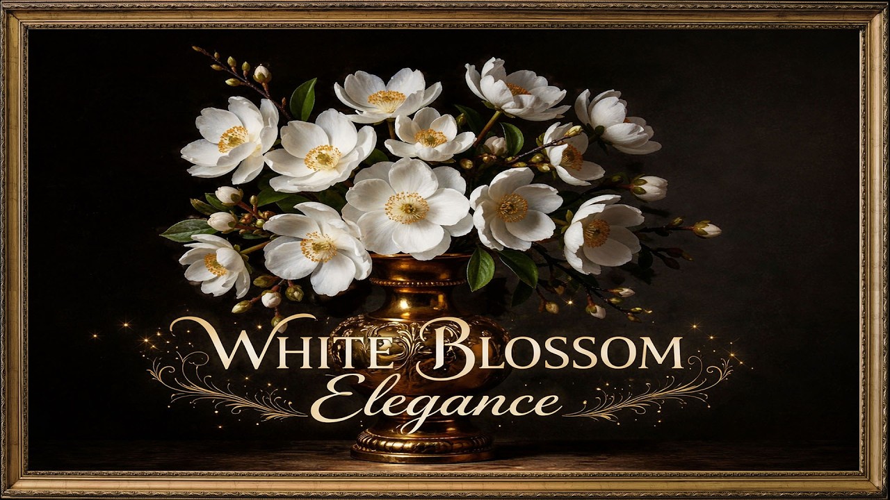 White blossom elegance | 4K Art TV