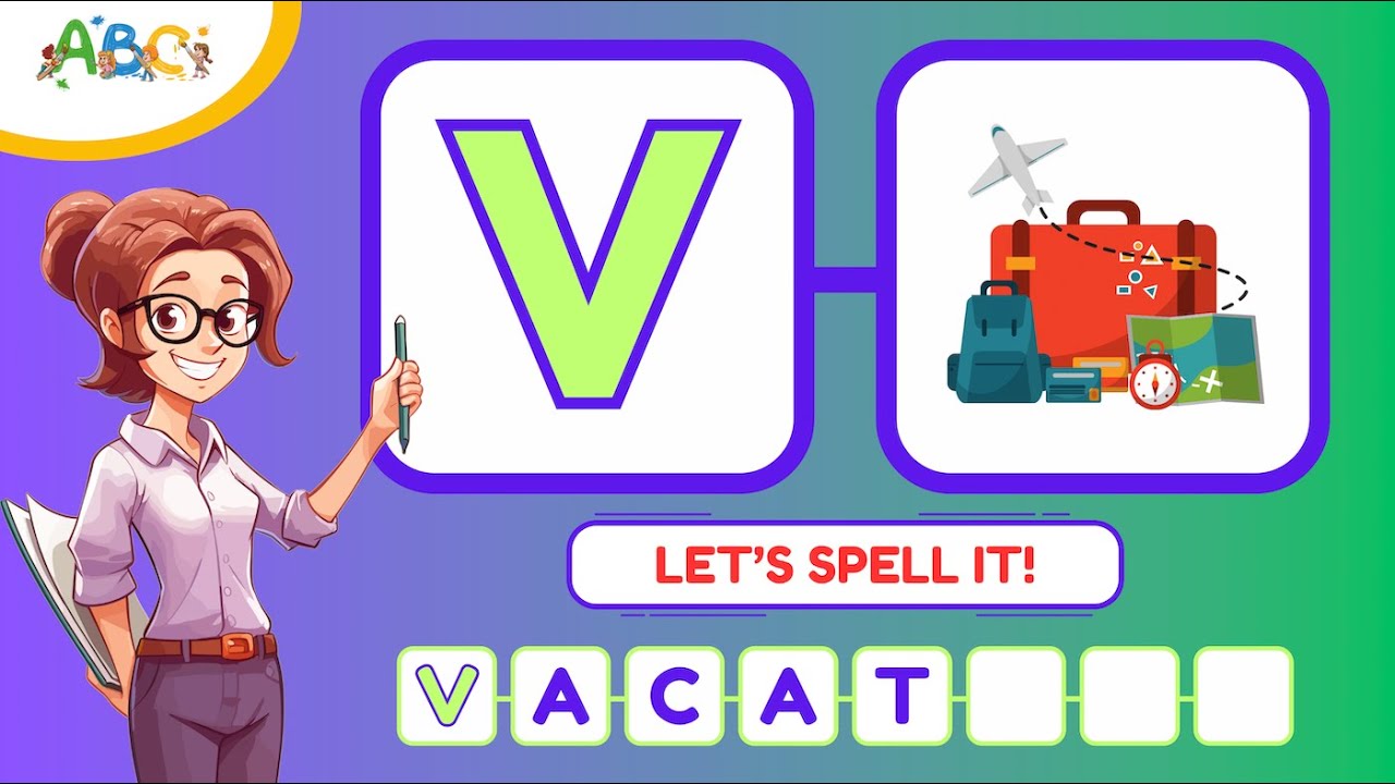 Learn How to Spell 8 Letter Words from A to Z | Teaching Grade 3 Spelling to Kids