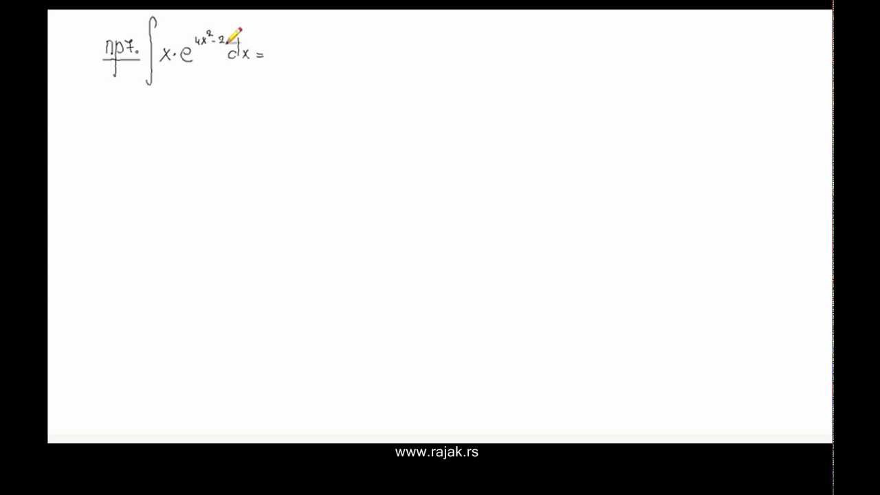 Неодређени интеграли - метода смене 2