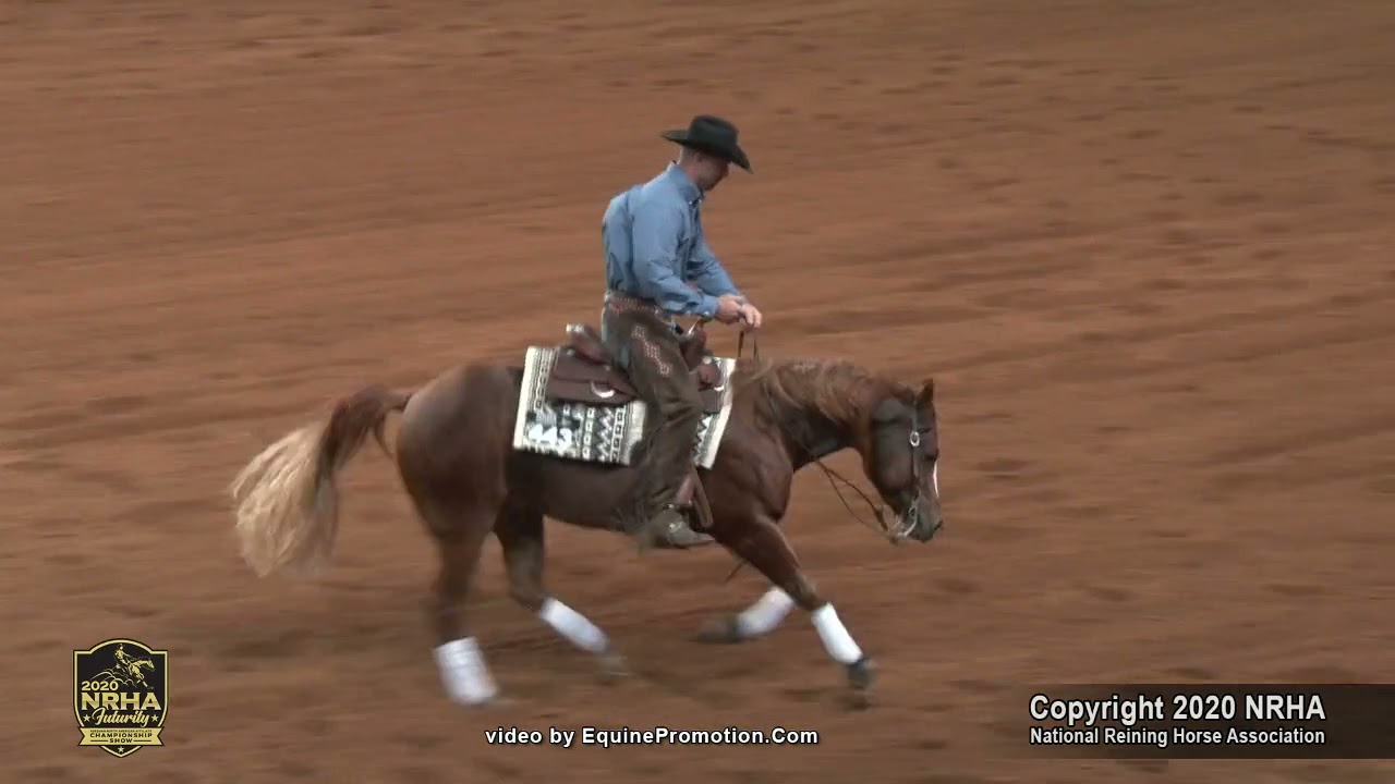 Bay Bay Voodoo shown by Josh B. Lyons - 2020 NRHA Futurity (Open Futurity, Semi-Finals)
