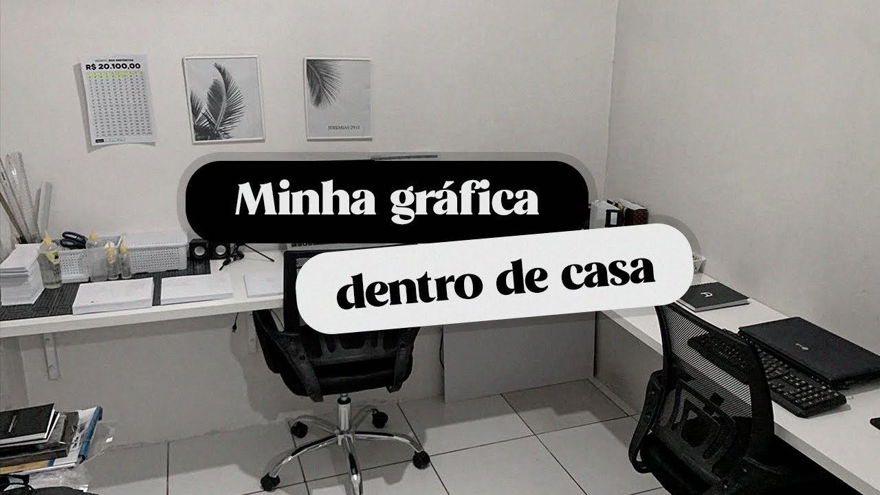 Comecei uma Gráfica em Casa! Veja Como Faço Tudo no Quarto. (Comecei com Pouco!)