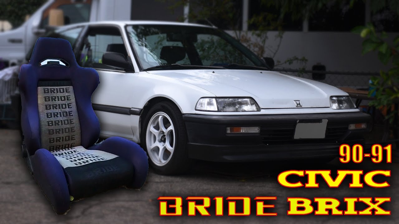 90 - 91 Civic Bride Brix Semi Bucket seat Install