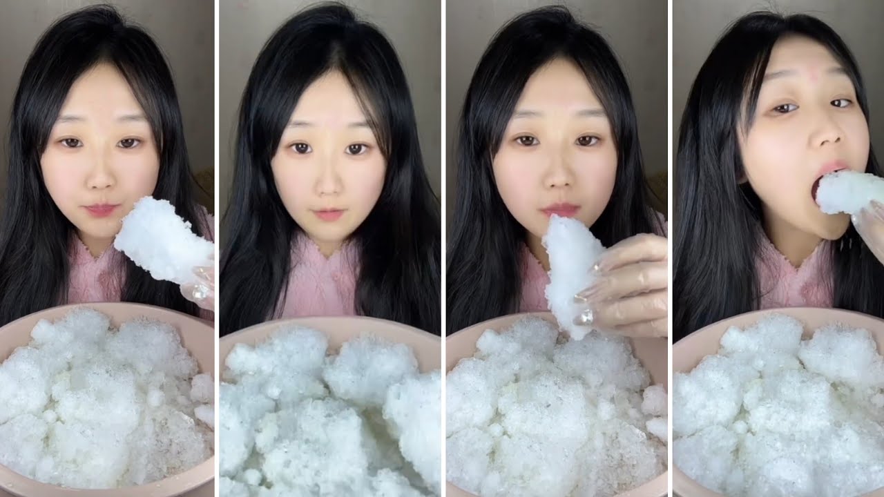 ONLY BITES / FREEZER FROST EATING / REFROZEN SHAVED ICE EATING / SOLO / ASMR