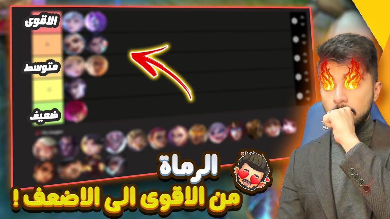 موبايل ليجند : ترتيب الرماة من الاقوى الى الاضعف 2024 😍🔥  !