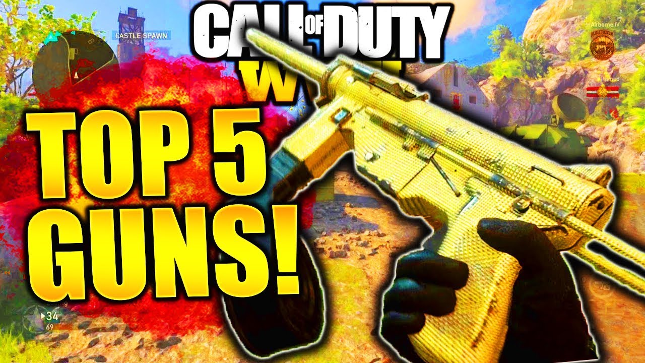 TOP 5 BEST GUNS IN WW2! COD WORLD WAR 2 BEST GUNS! TOP 5 BEST GUNS IN COD WW2 MULTIPLAYER!