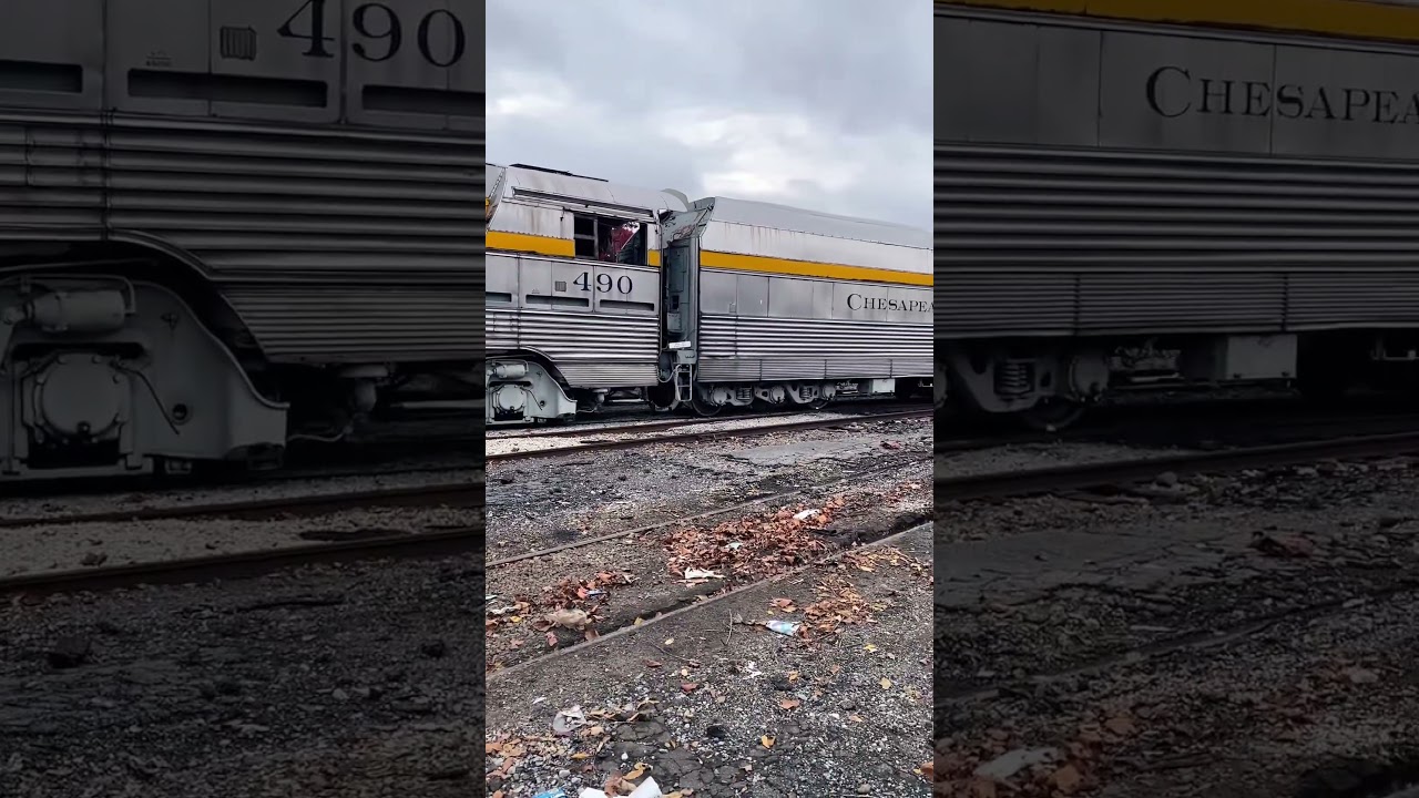 Historic Steam Engine C&O 490 &ldquo;Hudson&rdquo; on the Move #steamtrain #train