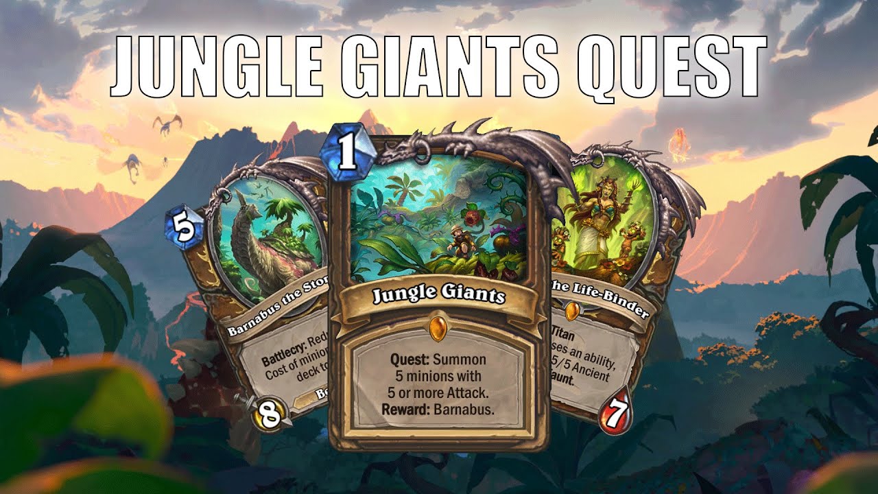 Hearthstone - BARNABUS IS BACK!!! - Gameplay - Jungle Giants Quest Druid