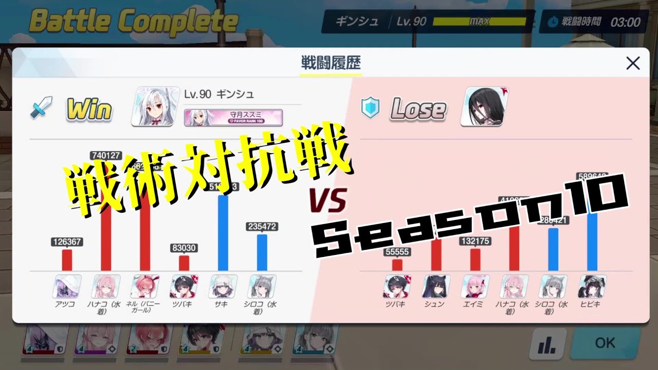 【ブルアカ】戦術対抗戦S10記録　20251221