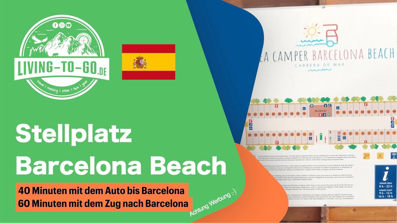🇪🇸 Wohnmobilplatz in Mataro, Area Camper Barcelona Beach