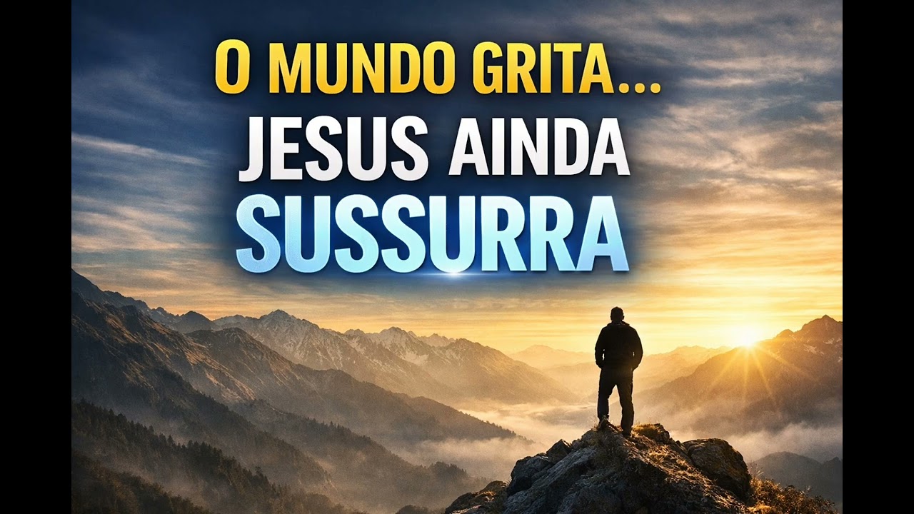 O mundo ainda grita, Jesus ainda sussurra.