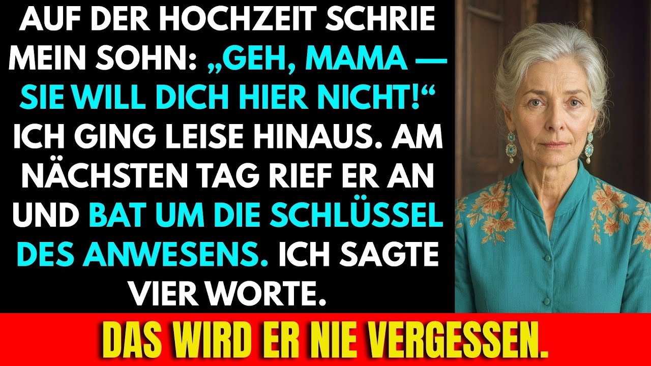 Mein Sohn Verbannte Mich Von Der Hochzeit – Doch Was Ich Danach Sagte, Vergisst Niemand.